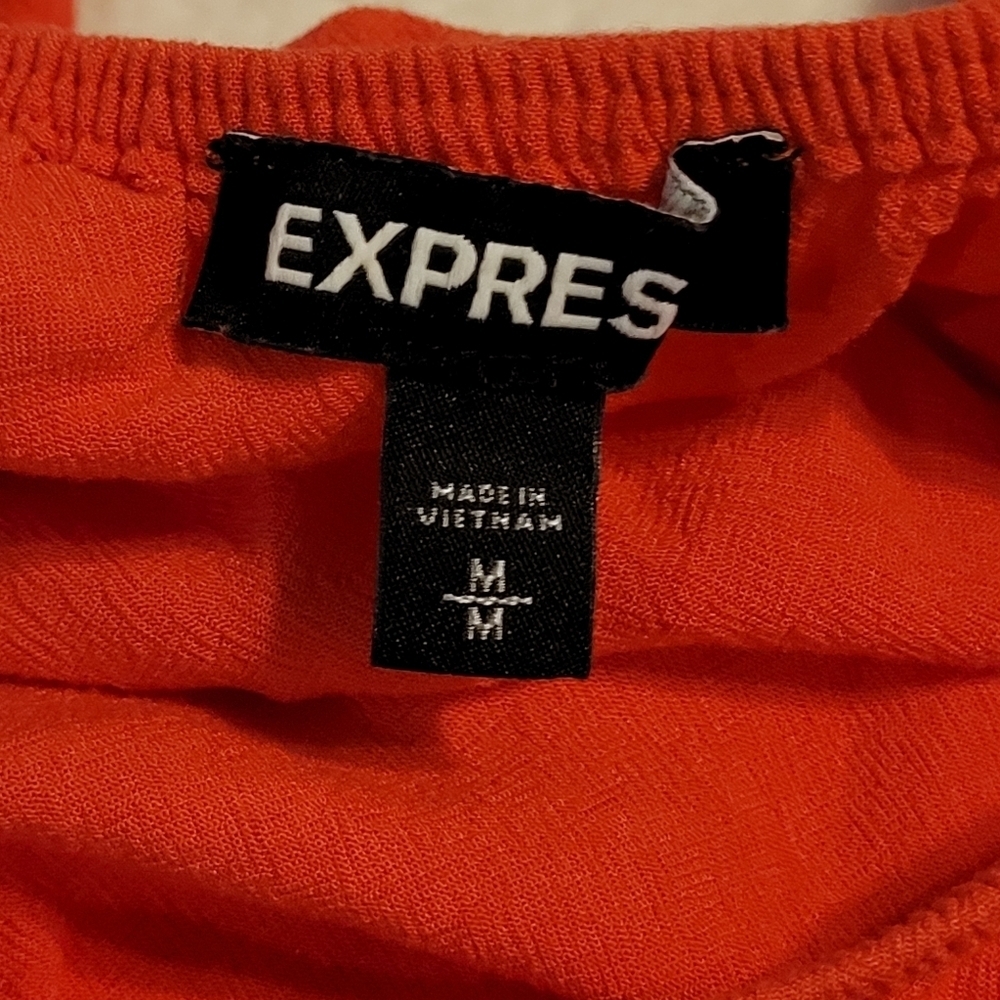 Express 100% Rayon Romper Jumpsuit Shorts Women's Size Medium - Picture 10 of 15